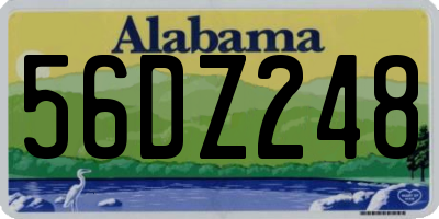 AL license plate 56DZ248