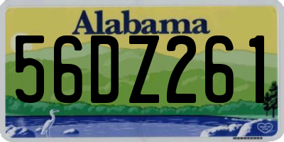 AL license plate 56DZ261