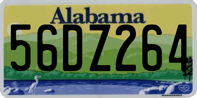 AL license plate 56DZ264