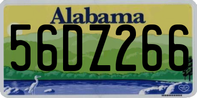 AL license plate 56DZ266
