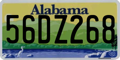 AL license plate 56DZ268