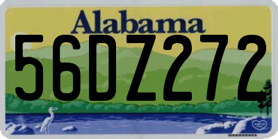 AL license plate 56DZ272