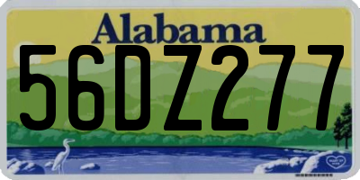 AL license plate 56DZ277