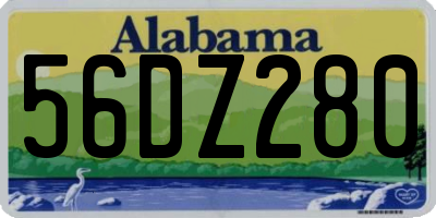AL license plate 56DZ280