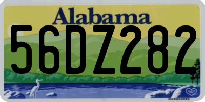 AL license plate 56DZ282