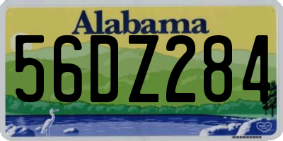 AL license plate 56DZ284