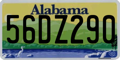 AL license plate 56DZ290