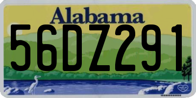 AL license plate 56DZ291