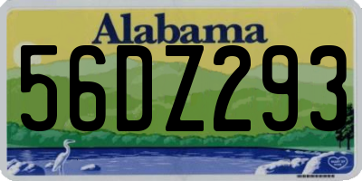 AL license plate 56DZ293