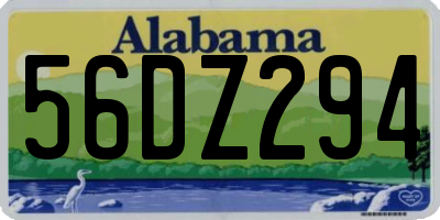 AL license plate 56DZ294