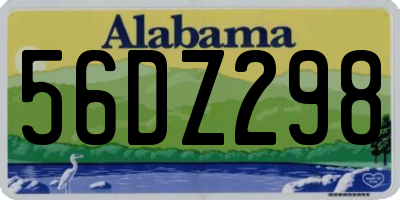 AL license plate 56DZ298