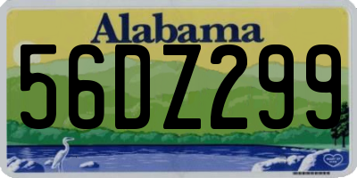 AL license plate 56DZ299