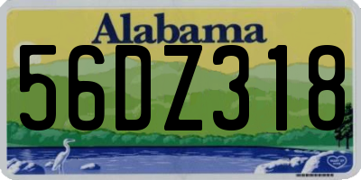 AL license plate 56DZ318