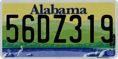 AL license plate 56DZ319
