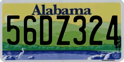 AL license plate 56DZ324
