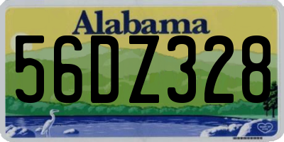 AL license plate 56DZ328