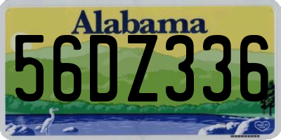 AL license plate 56DZ336