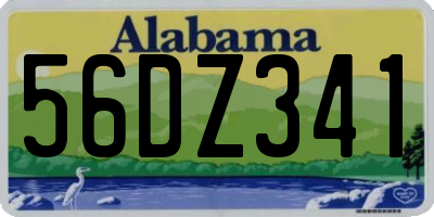 AL license plate 56DZ341