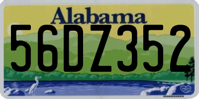 AL license plate 56DZ352