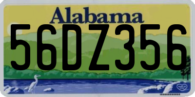 AL license plate 56DZ356