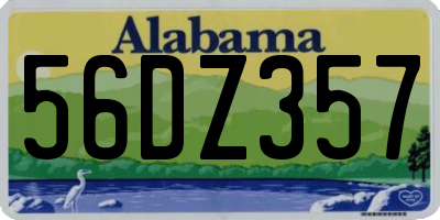 AL license plate 56DZ357