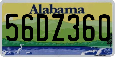 AL license plate 56DZ360
