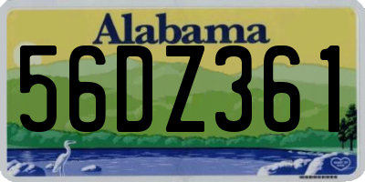 AL license plate 56DZ361
