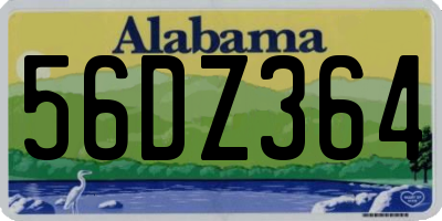 AL license plate 56DZ364