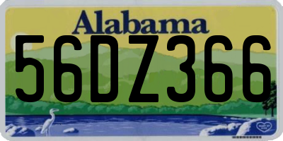 AL license plate 56DZ366