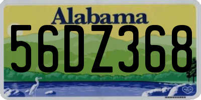 AL license plate 56DZ368
