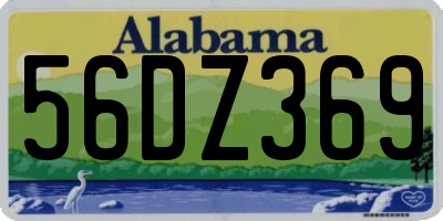 AL license plate 56DZ369