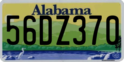 AL license plate 56DZ370