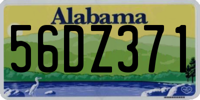 AL license plate 56DZ371