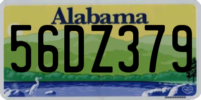 AL license plate 56DZ379