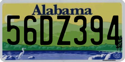 AL license plate 56DZ394