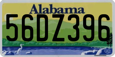 AL license plate 56DZ396