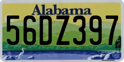 AL license plate 56DZ397
