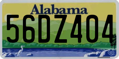 AL license plate 56DZ404