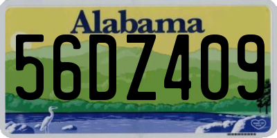 AL license plate 56DZ409