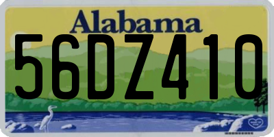 AL license plate 56DZ410