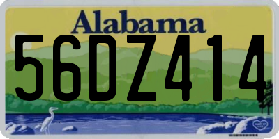 AL license plate 56DZ414