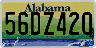 AL license plate 56DZ420