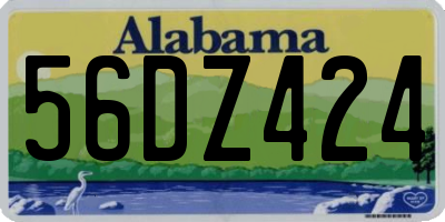 AL license plate 56DZ424