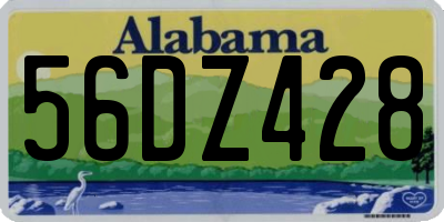 AL license plate 56DZ428
