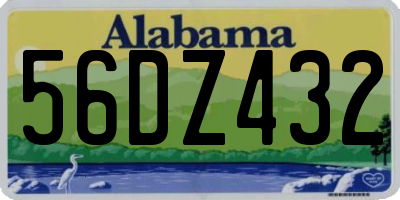 AL license plate 56DZ432