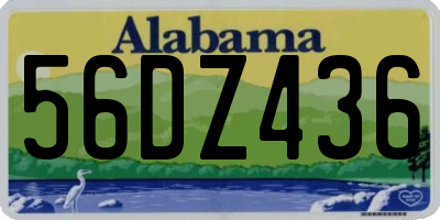 AL license plate 56DZ436
