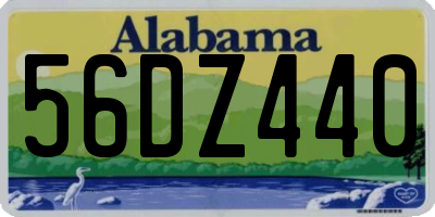 AL license plate 56DZ440