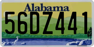 AL license plate 56DZ441