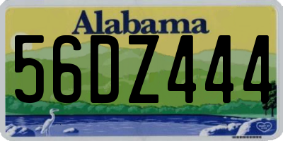 AL license plate 56DZ444