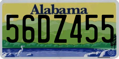 AL license plate 56DZ455